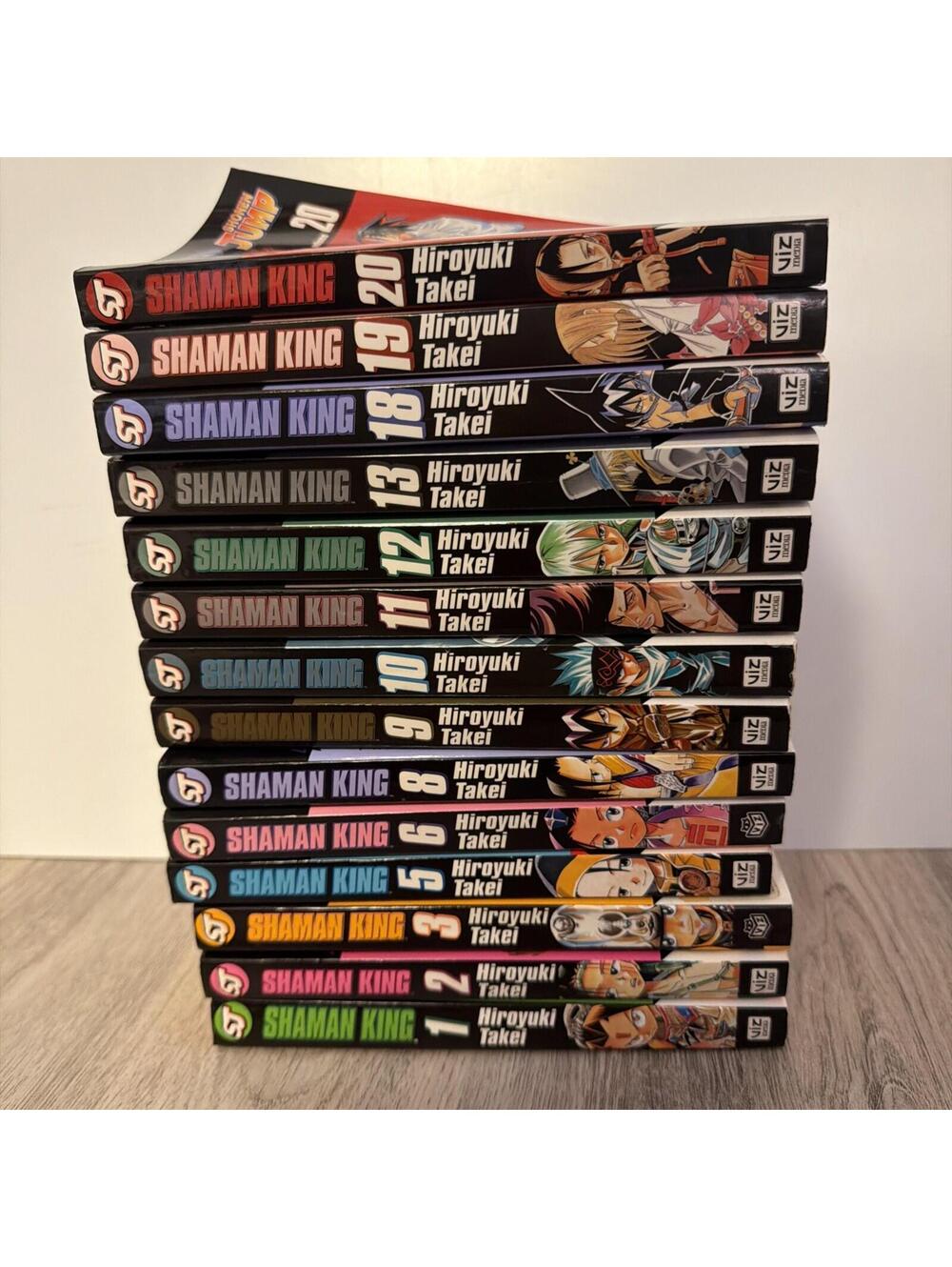 Shaman King Manga English Volume 1-3, 5-6, 8-13, 18-20 Good Condition Viz Media